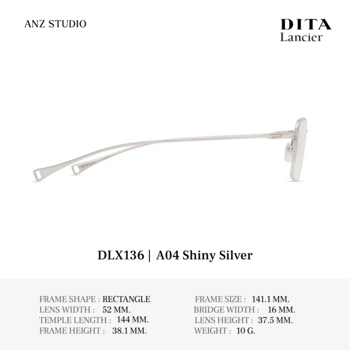DITA Lancier DLX136 กรอบแว่นตา Titanium ทรง Rectangle Luxury Sport  Made in Japan ของแท้รับประกัน 1 ปี - Image 7
