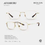 กรอบแว่นตา BOLON รุ่น AUGSBURG BA7081 ทรง Pillow กรอบ Titanium น้ำหนักเบา รับประกัน 1 ปี - Image 6