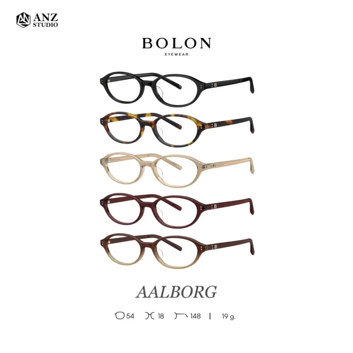 กรอบแว่นตา BOLON รุ่น AALBORG BJ3236 ทรง Oval กรอบ Acetate ดีไซน์เรียบหรู ของแท้ รับประกัน 1 ปี - Image 2