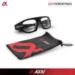 ซองผ้าไมโครไฟเบอร์สำหรับแว่นตากีฬา AXIV EYEWEAR POUCH แบบเชือกรูด น้ำหนักเบา พกพาสะดวก - Image 2