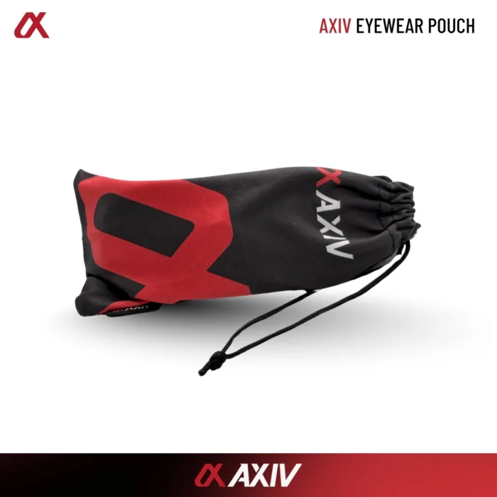 ซองผ้าไมโครไฟเบอร์สำหรับแว่นตากีฬา AXIV EYEWEAR POUCH แบบเชือกรูด น้ำหนักเบา พกพาสะดวก - Image 4