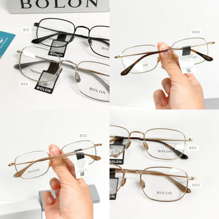 กรอบแว่นตา BOLON รุ่น AUGSBURG BA7081 ทรง Pillow กรอบ Titanium น้ำหนักเบา รับประกัน 1 ปี - Image 10