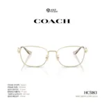 กรอบแว่นตา COACH รุ่น HC5183 ทรง Square โลหะ ดีไซน์ Signature Horse & Carriage รับประกัน 2 ปี - Image 4