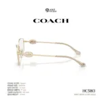 กรอบแว่นตา COACH รุ่น HC5183 ทรง Square โลหะ ดีไซน์ Signature Horse & Carriage รับประกัน 2 ปี - Image 6