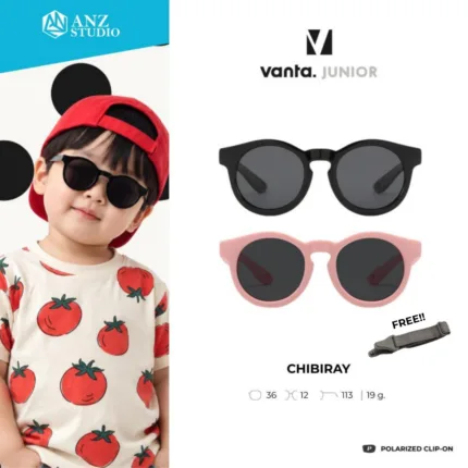 vanta. CHIBI Ray แว่นกันแดดเด็ก 0–3 ปี เลนส์ Polarized UV400 กรอบ TR90 พร้อมสายคล้องปรับระดับ