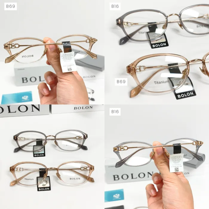 กรอบแว่นตา BOLON รุ่น  HOXTON BA6100 ทรง Pillow กรอบ TR ขา Titanium น้ำหนักเบา รับประกัน 1 ปี - Image 10
