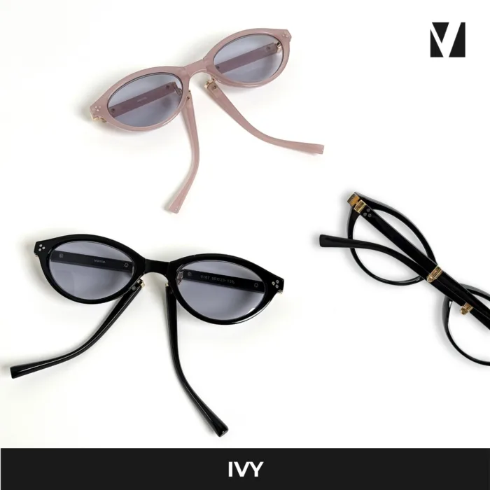 vanta. IVY แว่นสายตายาวพร้อมกรองแสงสีฟ้ากรอบพับได้ ออกแดดเปลี่ยนสีเทา ทรงแคทอาย มีค่าสายตาให้เลือก - Image 3