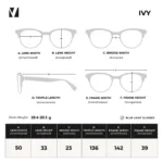 vanta. IVY แว่นสายตายาวพร้อมกรองแสงสีฟ้ากรอบพับได้ ออกแดดเปลี่ยนสีเทา ทรงแคทอาย มีค่าสายตาให้เลือก - Image 7