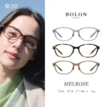 กรอบแว่นตา BOLON รุ่น MELROSE BJ5233 ทรง Roundy Square กรอบ TR ขา β Titanium น้ำหนักเบา ของแท้ รับประกัน 1 ปี
