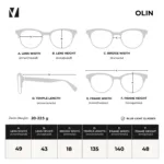vanta. OLIN แว่นสายตายาว เลนส์กรองแสงสีฟ้าออกแดดเปลี่ยนสีเทา ทรงกลม มีค่าสายตาให้เลือก - Image 3