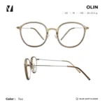 vanta. OLIN แว่นสายตายาว เลนส์กรองแสงสีฟ้าออกแดดเปลี่ยนสีเทา ทรงกลม มีค่าสายตาให้เลือก - Image 5
