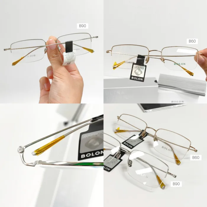 กรอบแว่นตา BOLON รุ่น POZNAN BR1005 ทรง Rectangle กรอบ Titanium น้ำหนักเบา รับประกัน 1 ปี - Image 9