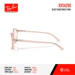 Ray-Ban Optical Oval RX5429D GERMAN Size 53 กรอบแว่นตา Unisex แท้รับประกันศูนย์ไทย ตัดค่าสายตาทักแชทก่อนสั่งซื้อ - Image 5