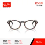 Ray-Ban Phantos RX5457D Size 48 สี Havana กรอบแว่นตา Unisex ของแท้ รับประกัน 2 ปี *ตัดค่าสายตาทักแชทก่อนสั่งซื้อ* - Image 3