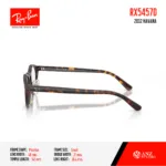 Ray-Ban Phantos RX5457D Size 48 สี Havana กรอบแว่นตา Unisex ของแท้ รับประกัน 2 ปี *ตัดค่าสายตาทักแชทก่อนสั่งซื้อ* - Image 5