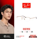 Ray-Ban RX8785D Eyeglasses Size 54 กรอบแว่นตาผู้ชายทรง Rectangle ดีไซน์เรียบหรู น้ำหนักเบา ใส่สบาย