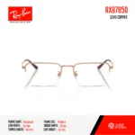 Ray-Ban RX8785D Eyeglasses Size 54 กรอบแว่นตาผู้ชายทรง Rectangle ดีไซน์เรียบหรู น้ำหนักเบา ใส่สบาย - Image 4