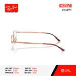 Ray-Ban RX8785D Eyeglasses Size 54 กรอบแว่นตาผู้ชายทรง Rectangle ดีไซน์เรียบหรู น้ำหนักเบา ใส่สบาย - Image 6