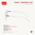 กรอบแว่นตาเด็ก Ray-Ban Junior Phantos RY1730 Size 47  สำหรับอายุ 11-13 ปี - Image 4