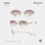 แว่นกันแดด BOLON รุ่น VIGO BL7213 ทรง Oval กรอบไร้ขอบ ดีไซน์เรียบหรู น้ำหนักเบา ของแท้ รับประกัน 1 ปี - Image 5