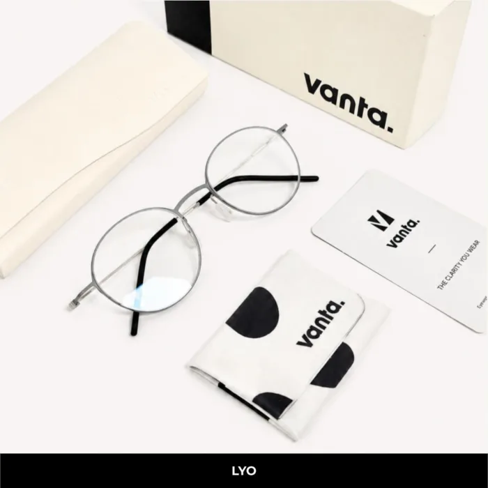 แว่นกรองแสงสีฟ้า vanta. LYO  น้ำหนักเบา ทรง Round ตัดเลนส์สายตาได้ - Image 4