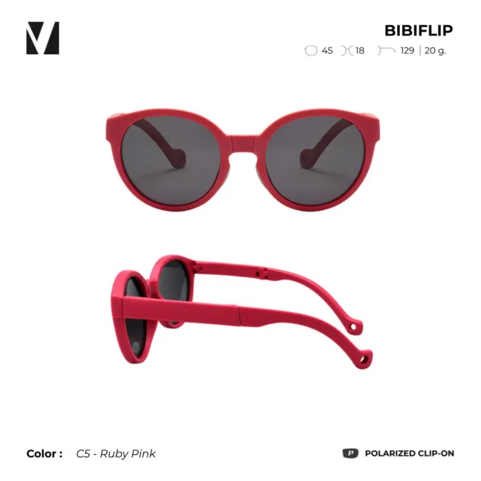 vanta. BibiFlip แว่นกันแดดเด็ก 3–12 ปี เลนส์ Polarized UV400 กรอบ TR90 พับได้ พกพาง่าย - Image 2