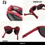 vanta. BibiFlip แว่นกันแดดเด็ก 3–12 ปี เลนส์ Polarized UV400 กรอบ TR90 พับได้ พกพาง่าย - Image 5