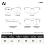 vanta. CHIBI แว่นตากรองแสงสีฟ้าเด็ก กรอบ TR90 น้ำหนักเบา ใส่สบาย พร้อมสายคล้องแว่นตาปรับระดับ - Image 2