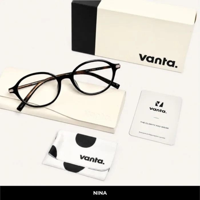 แว่นกรองแสงสีฟ้า vanta. NINA  น้ำหนักเบา ทรง Oval ตัดเลนส์สายตาได้ - Image 4
