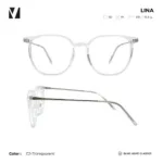 แว่นกรองแสงสีฟ้า vanta. LINA น้ำหนักเบา ทรง Rounded Square ตัดเลนส์สายตาได้ - Image 2
