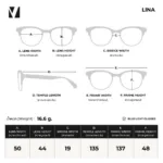 แว่นกรองแสงสีฟ้า vanta. LINA น้ำหนักเบา ทรง Rounded Square ตัดเลนส์สายตาได้ - Image 4