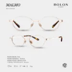 กรอบแว่นตา BOLON รุ่น MALMO BB7010 ทรง Oval กรอบ Titanium น้ำหนักเบา รับประกัน 1 ปี - Image 4