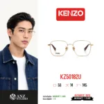 กรอบแว่นตา KENZO KZ50182U กรอบแว่นตา ทรง Square วัสดุ Metal ของแท้ รับประกัน 1 ปี