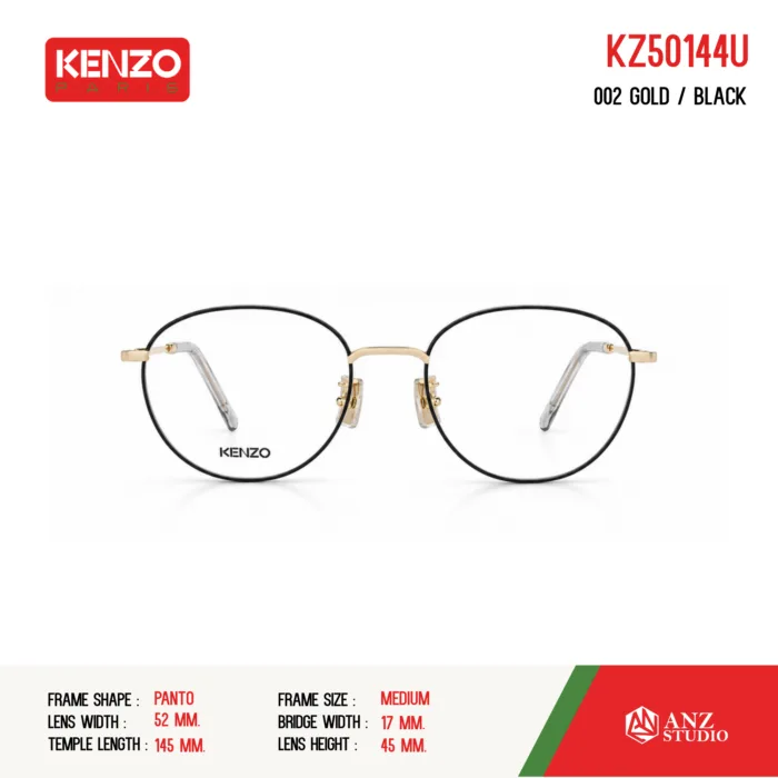 กรอบแว่นตา KENZO KZ50144U กรอบแว่นตา ทรงกลมมน วัสดุ Metal ของแท้ รับประกัน 1 ปี - Image 2
