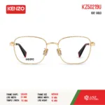 กรอบแว่นตา KENZO KZ50219U กรอบแว่นตา ทรง Square วัสดุ Metal ของแท้ รับประกัน 1 ปี - Image 2