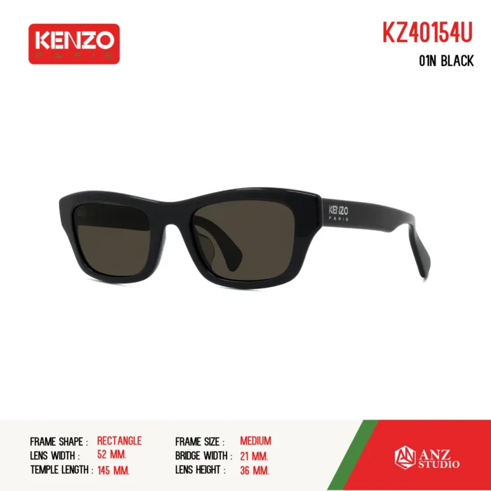 แว่นตากันแดด KENZO KZ40154U ทรง Rectangle วัสดุ Acetate ของแท้ รับประกัน 1 ปี - Image 3