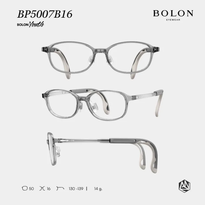 แว่นตา BOLON สำหรับเด็กอายุ 3–12 ปี รุ่น BP5007 วัสดุ PPSU น้ำหนักเบา ขาเเว่นปรับความยาวได้ รับประกัน 1 ปี - Image 5