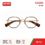 กรอบแว่นตา KENZO KZ50191U กรอบแว่นตา ทรงกลมมน วัสดุ Metal แว่นสไตล์วินเทจ  ของแท้ รับประกัน 1 ปี - Image 4