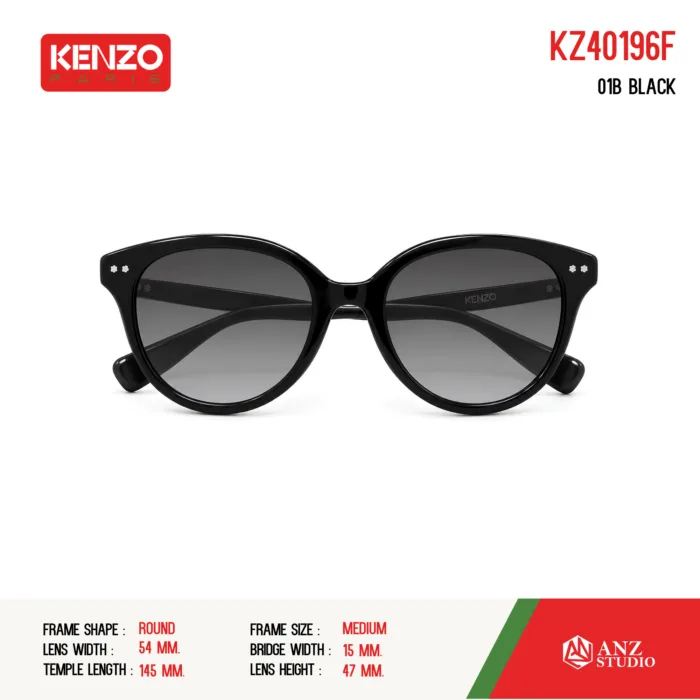 แว่นตากันแดด KENZO KZ40196F ทรง Round วัสดุ Acetate ของแท้ รับประกัน 1 ปี - Image 4
