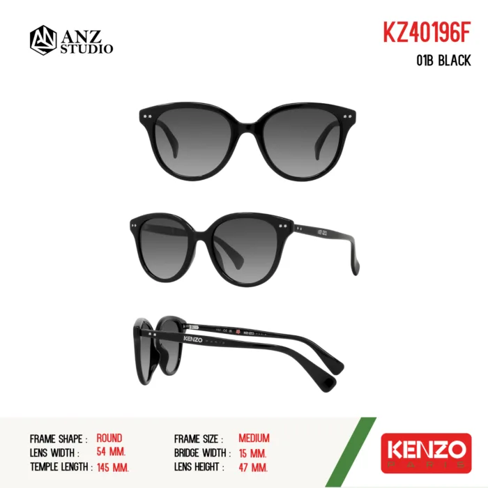 แว่นตากันแดด KENZO KZ40196F ทรง Round วัสดุ Acetate ของแท้ รับประกัน 1 ปี - Image 5