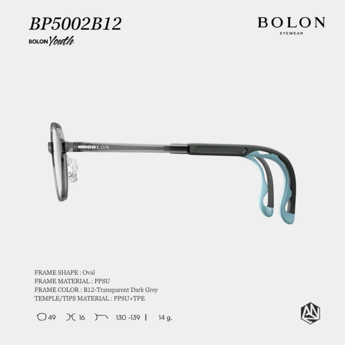 แว่นตา BOLON สำหรับเด็กอายุ 3–12 ปี รุ่น BP5002 วัสดุ PPSU น้ำหนักเบา ขาเเว่นปรับความยาวได้ รับประกัน 1 ปี - Image 6