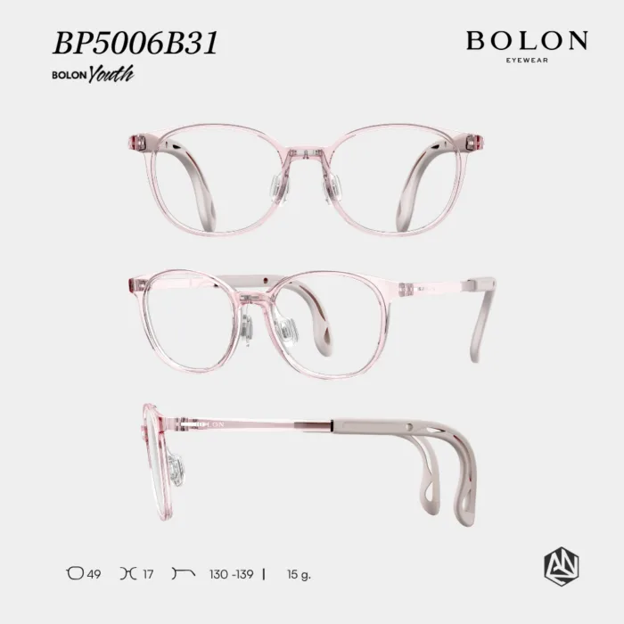 แว่นตา BOLON สำหรับเด็กอายุ 3–12 ปี รุ่น BP5006 วัสดุ PPSU น้ำหนักเบา ขาเเว่นปรับความยาวได้ รับประกัน 1 ปี - Image 6