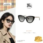 แว่นกันแดด BURBERRY รุ่น BE4457F ทรง Cat Eye ขาแว่นลาย Burberry Check ของแท้ รับประกัน 2 ปี