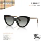 แว่นกันแดด BURBERRY รุ่น BE4457F ทรง Cat Eye ขาแว่นลาย Burberry Check ของแท้ รับประกัน 2 ปี - Image 2
