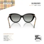 แว่นกันแดด BURBERRY รุ่น BE4457F ทรง Cat Eye ขาแว่นลาย Burberry Check ของแท้ รับประกัน 2 ปี - Image 5