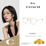 กรอบแว่นตา COACH รุ่น HC5213TD ทรง Round กรอบ Titanium ดีไซน์เรียบหรู น้ำหนักเบา รับประกัน 2 ปี