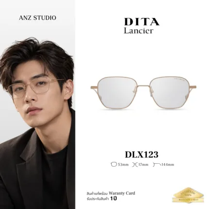 DITA Lancier DLX123 กรอบแว่นตา Titanium ทรง Geometric Square Luxury ของแท้รับประกัน 1 ปี
