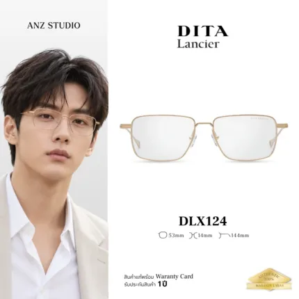 DITA Lancier DLX124 กรอบแว่นตา Titanium ทรง Geometric Square ของแท้รับประกัน 1 ปี