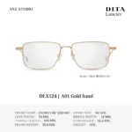 DITA Lancier DLX124 กรอบแว่นตา Titanium ทรง Geometric Square ของแท้รับประกัน 1 ปี - Image 2