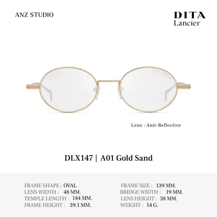 DITA Lancier DLX147 Fall Winter Collection 2026 กรอบแว่นตา Titanium ทรง Oval Luxury ของแท้รับประกัน 1 ปี - Image 2